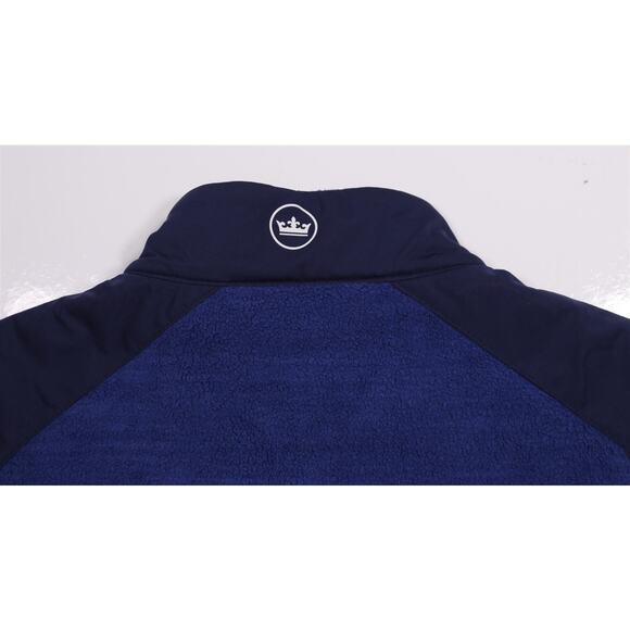Peter Millar Men's Blue Fade Fleece Zip Front Vest Jacket Small New - Picture 7 of 9
